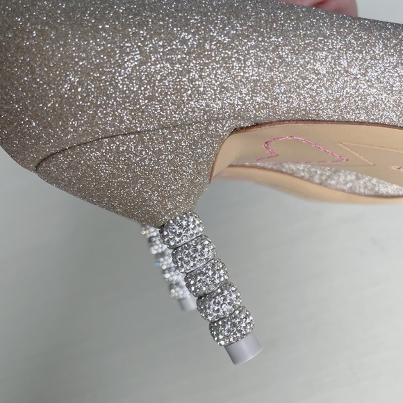 Sophia Webster Classic Blogger Wedding Favorite Coco Glitter Crystal Stone Heels - Picture 14 of 16